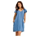 Fighting Illini Women's Tommy Bahama Chambray Script Dress