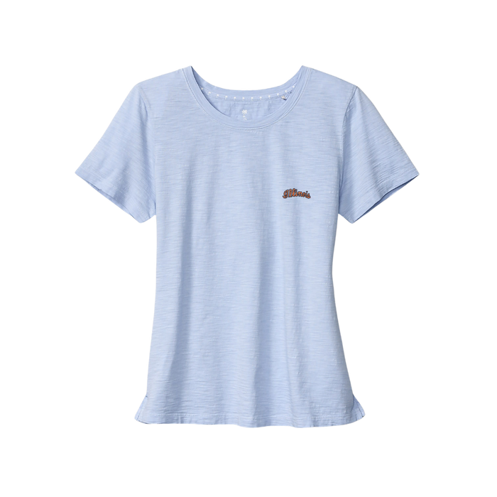 Fighting Illini Women's Tommy Bahama Paradise Breeze Powder Blue Script T-Shirt