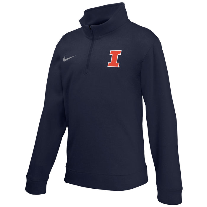 Fighting Illini Nike Youth Therma Navy 1/4 Zip