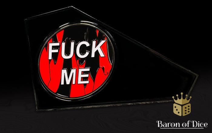 F**k Me | Red | Metal Combat Gauge | Baron Coin™ Compatible