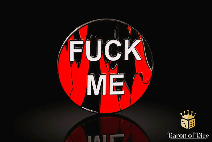 F**k Me | Red | Wargaming & Datasheet Box | Baron's Coin™ Compatible