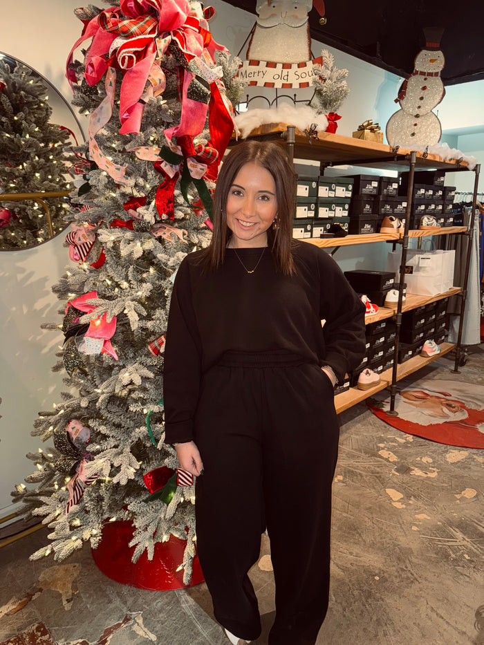 Fleece Pullover Sweatpants Set