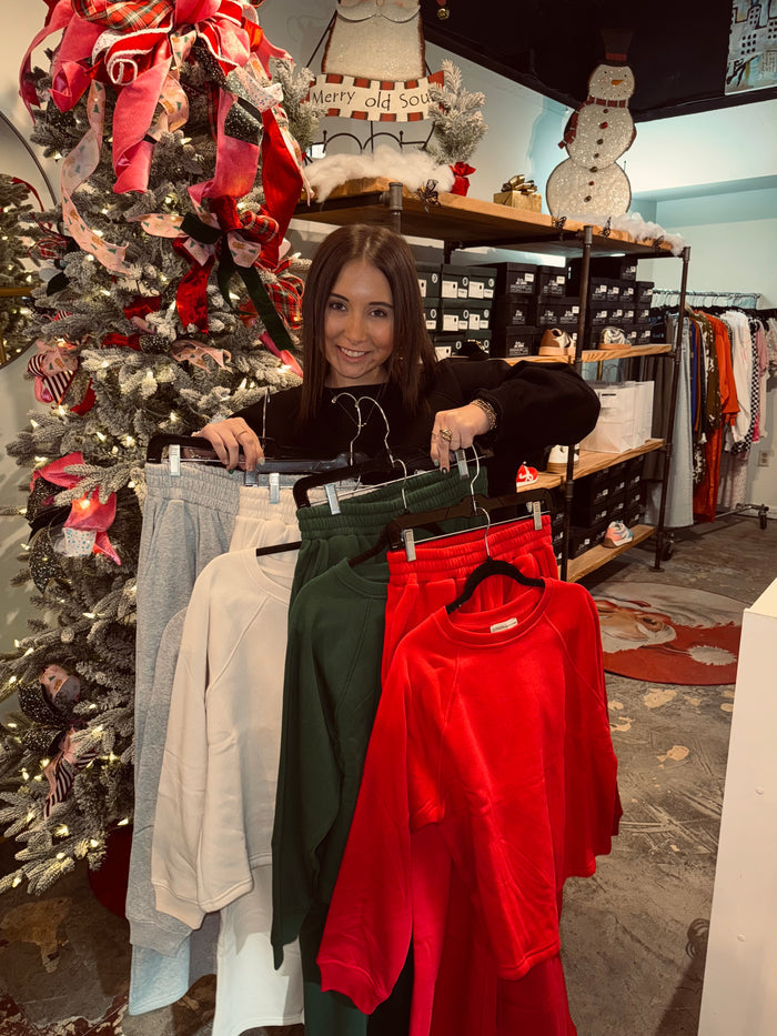 Fleece Pullover Sweatpants Set