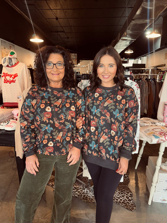 Floral Drop Crewneck