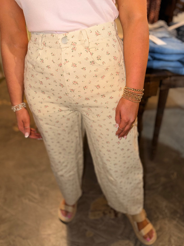 Floral Wide Leg Pant