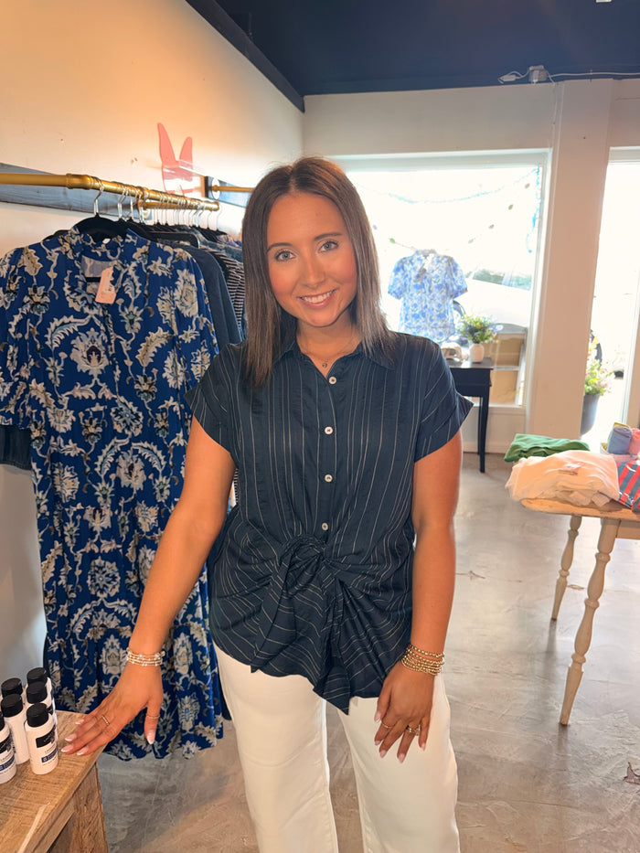 Front Knitted Button Down