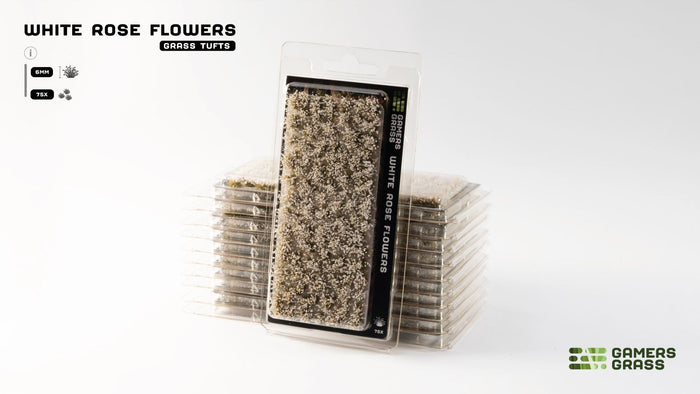 Gamers Grass | Flower Tuft Set | White Rose