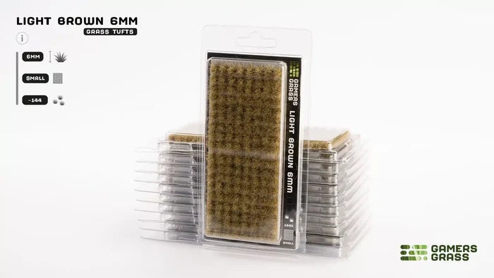 Gamers Grass | Grass Tuft | Small 6mm | Light Brown