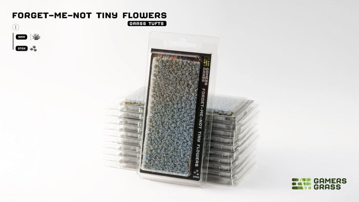 Gamers Grass | Tiny Flower Tuft Set | Forget-Me-Not