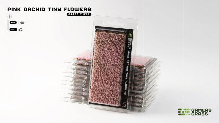 Gamers Grass | Tiny Flower Tuft Set | Pink Orchid