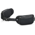 Gossamer Gear Fast Belt V2 in black, laid flat showing both hip pockets and buckle