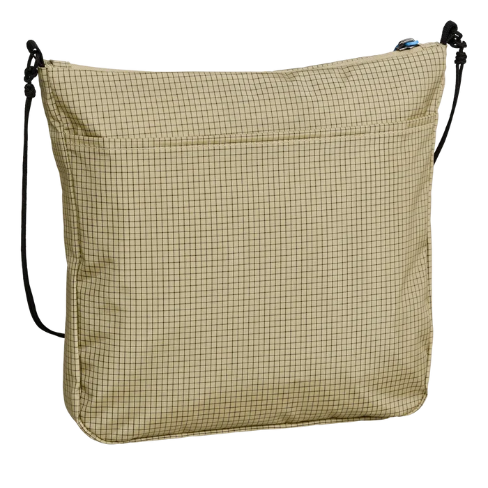 Gossamer Gear Sidequest in tan – rear view with shoulder strap