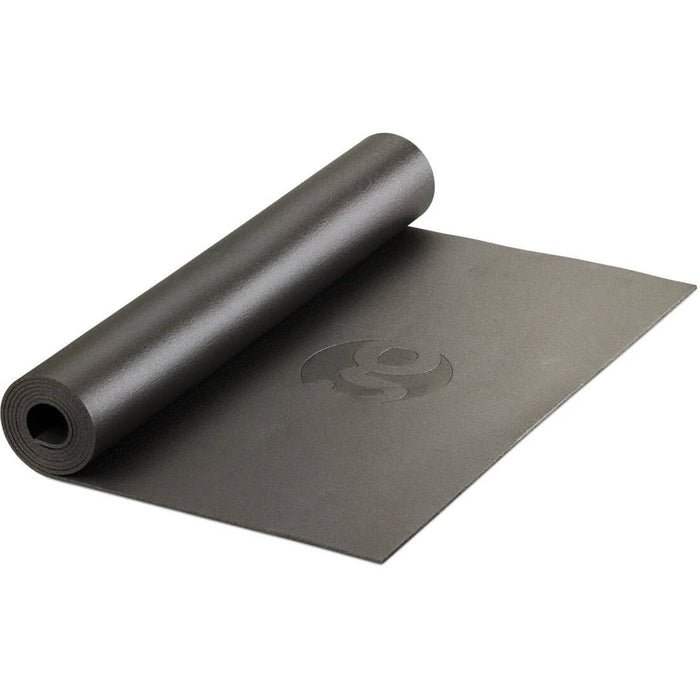 Gossamer Gear Thinlight Foam Pad 1/8" partly unrolled, embossed logo on the flat section