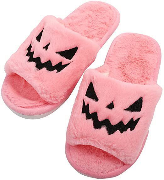 Halloween Shoes Winter Cute Warm Home Slippers Women - Livefree