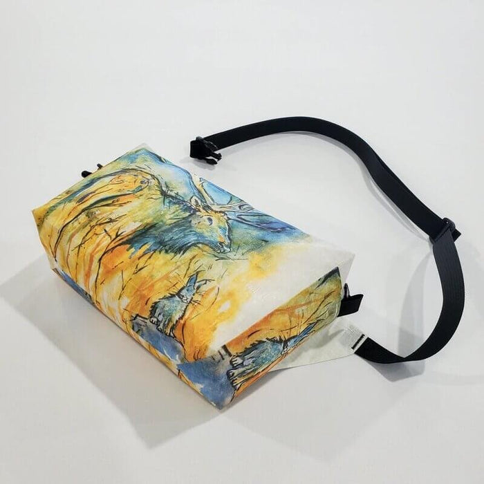 HIGH TAIL DESIGNS Watercolor Ultralight Fanny Pack v1.5 Elk & Rabbit