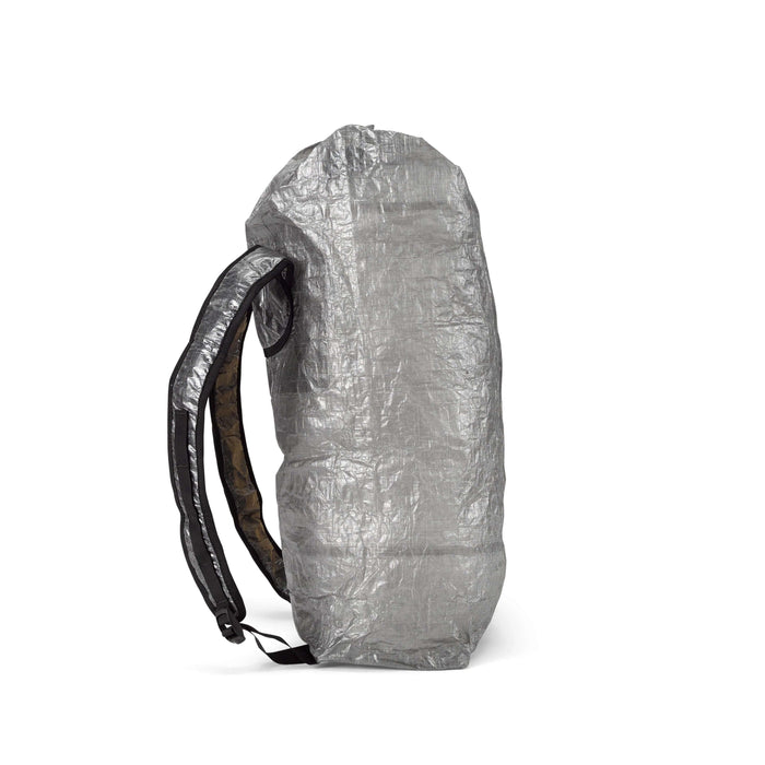 HMG Stuff Pack in grey Dyneema – angled front studio view
