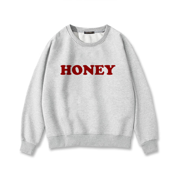 Honey Print Hoodies Winter Women - Livefree