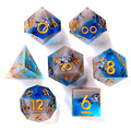 Howling Wolves Liquid Core RPG Dice Set - 7 Pieces