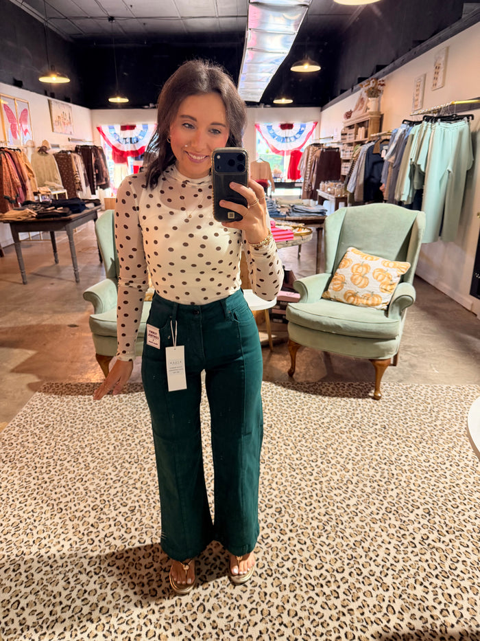 Hunter Green Wide Jean