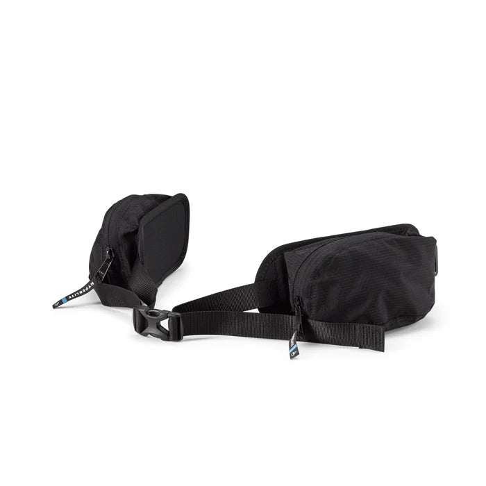 Hyperlite Mountain Gear Contour Removable Hip Belt attached to a pack, laid flat