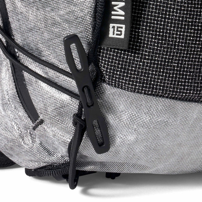 Hyperlite Mountain Gear Pemi 15 – trekking pole attachment and Pemi 15 label, detail