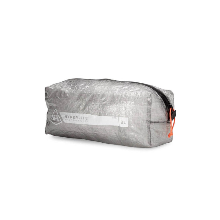 Hyperlite Mountain Gear Zippy 3L Dyneema zip pouch, angled studio view