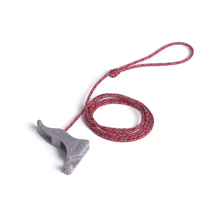 Igneous Hang System – red cord with grey toggle, studio view