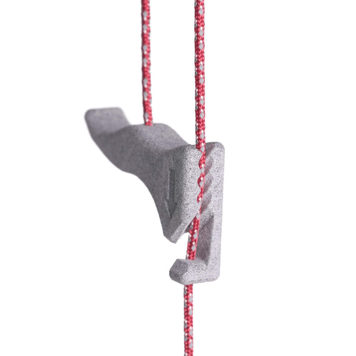 Igneous Hang System – grey toggle gripping the cord, detail