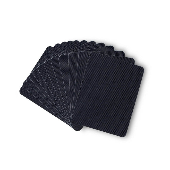 Igneous Threadlock Patch – set of black patches, studio view