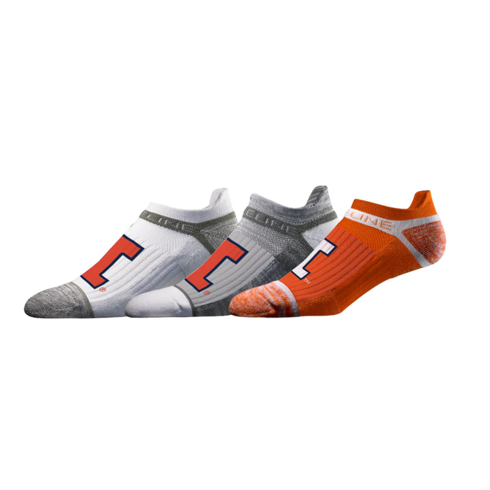 Illinois 3-Pack Ankle Socks