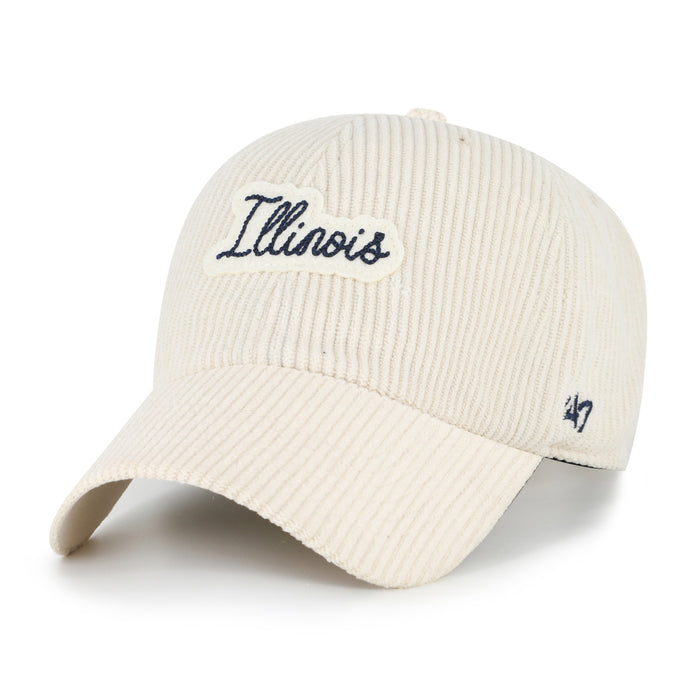 Illinois '47 Brand Women's Corduroy Script Clean Up Hat