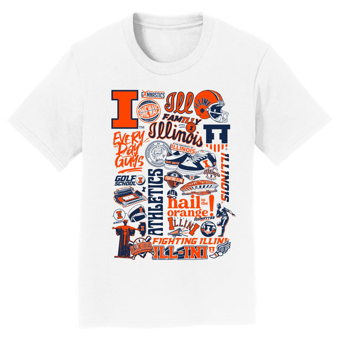 Illinois Athletics Kids Symbols T-Shirt