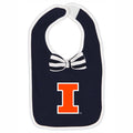 Illinois Baby Bib Navy Block I