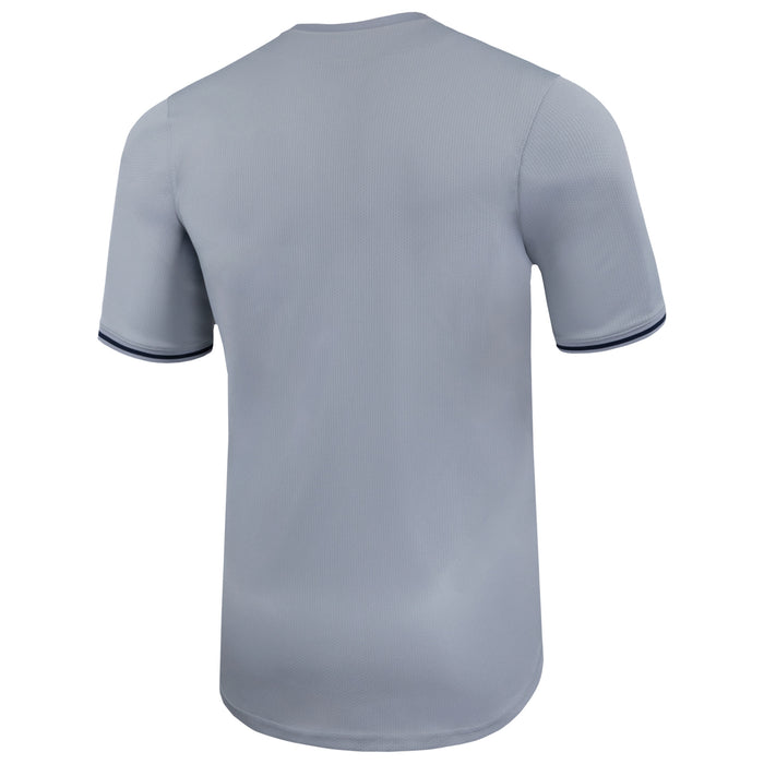 Illinois Baseball Jersey Men's Nike Grey Athletic Slant