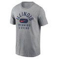 Illinois Nike Basic Grey Swimming & Diving T-Shirt