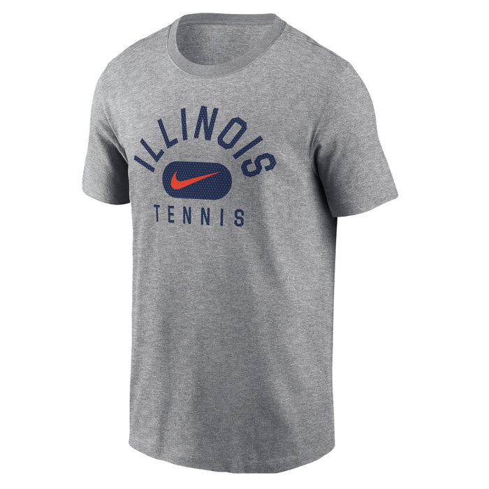 Illinois Nike Basic Grey Tennis T-Shirt