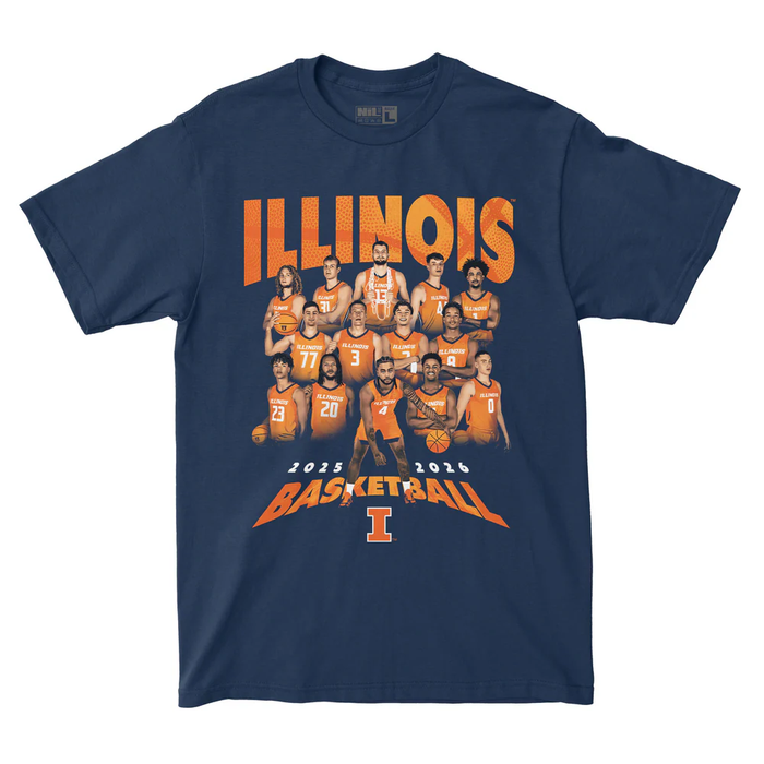Illinois Basketball 2025-26 NIL Roster Tee