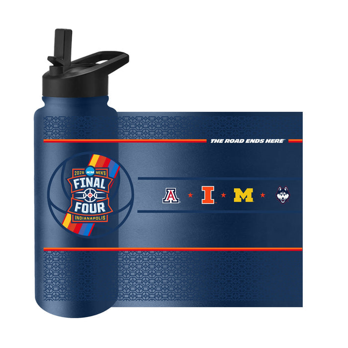 Illinois Basketball 2026 Final Four 34oz Water Bottle