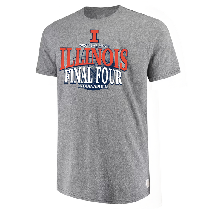 Illinois Basketball 2026 Final Four Grey T-Shirt