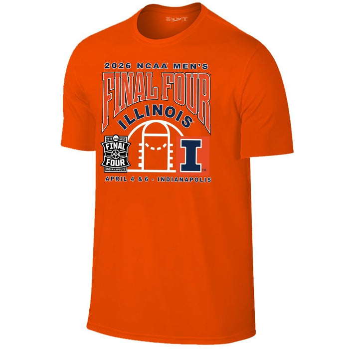 Illinois Basketball 2026 Final Four Kids Orange T-Shirt