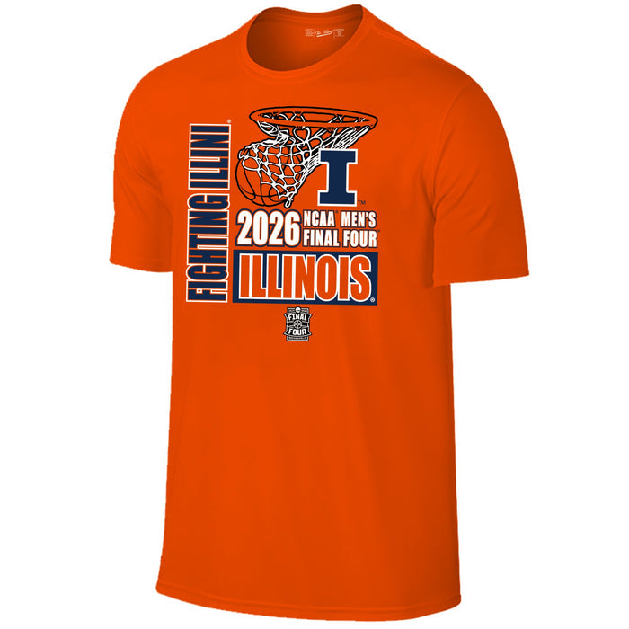 Illinois Basketball 2026 Final Four Orange Net Tee