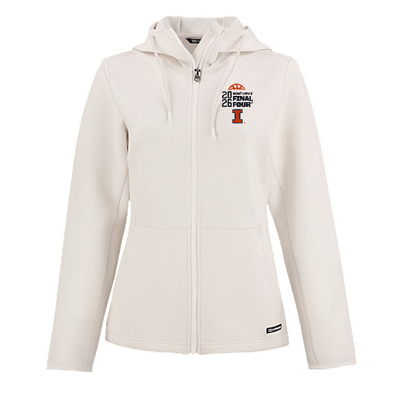 Illinois Basketball 2026 Final Four Women's White Hooded Jacket