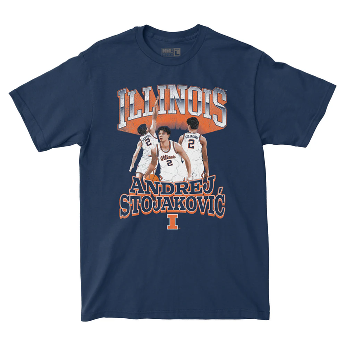 Illinois Basketball Andrej Stojakovic NIL T-Shirt