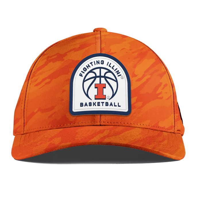 Illinois Basketball Hat Orange Camo Branded Bills