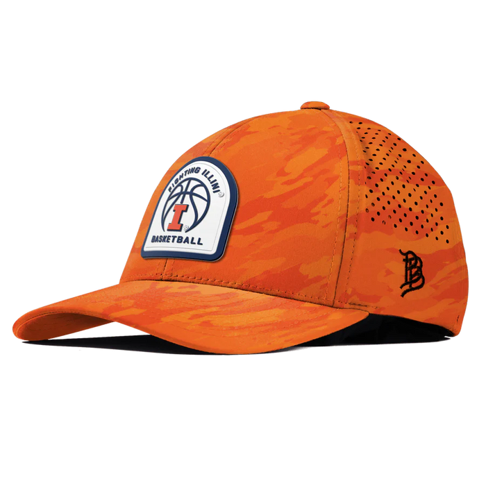 Illinois Basketball Hat Orange Camo Branded Bills
