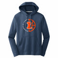 Illinois Basketball Hoodie Navy Half Ball Logo