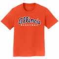 Illinois Basketball Kids Orange Script T-Shirt