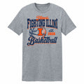 Illinois Basketball Shirt Retro Heather