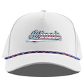 Illinois Branded Bills White Patriotic Rope Hat