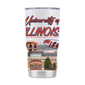 Illinois Campus Icons 20oz Tumbler